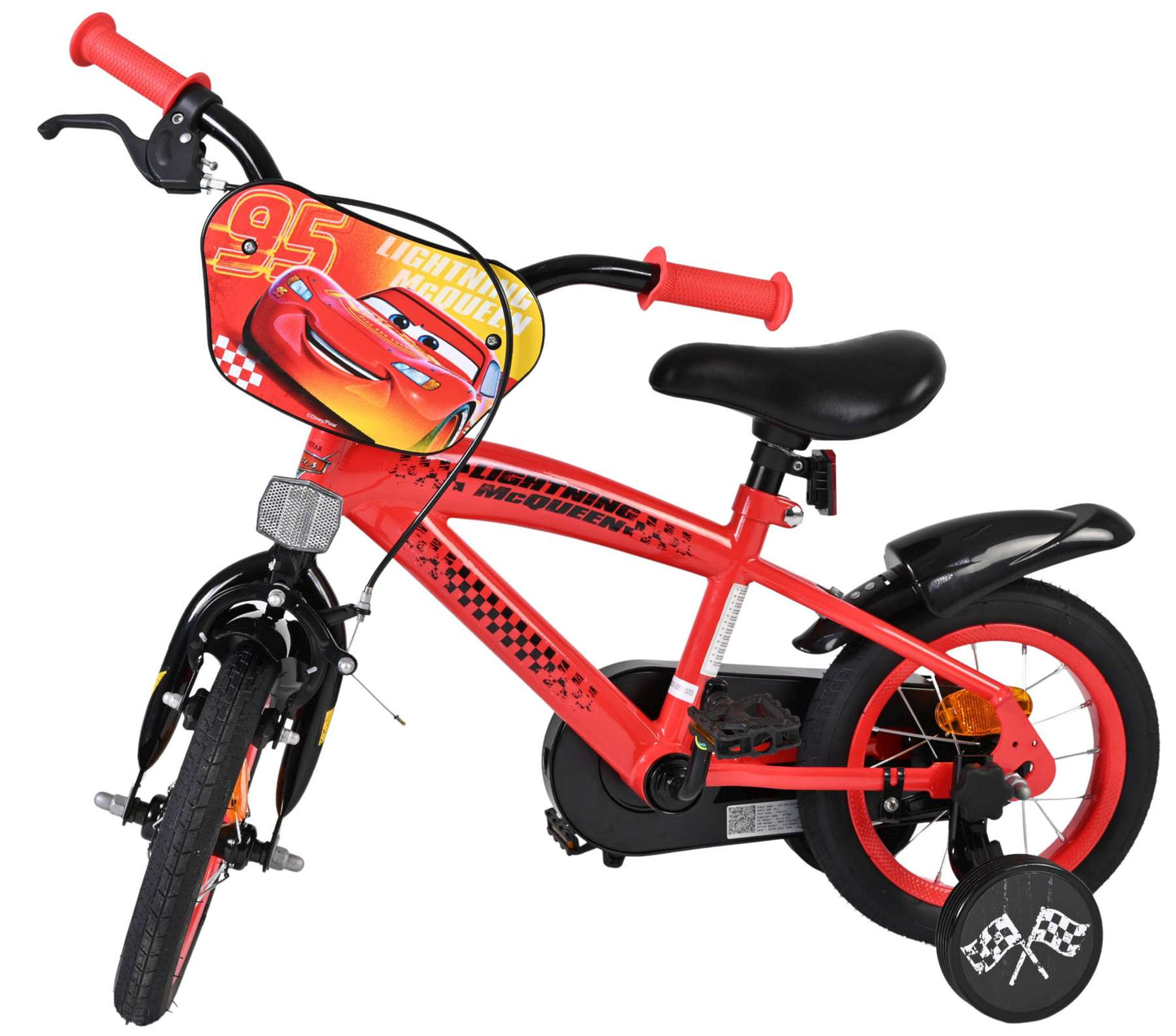 Disney autos disney cars bicicleta para niños - niños - 12 pulgadas - roja