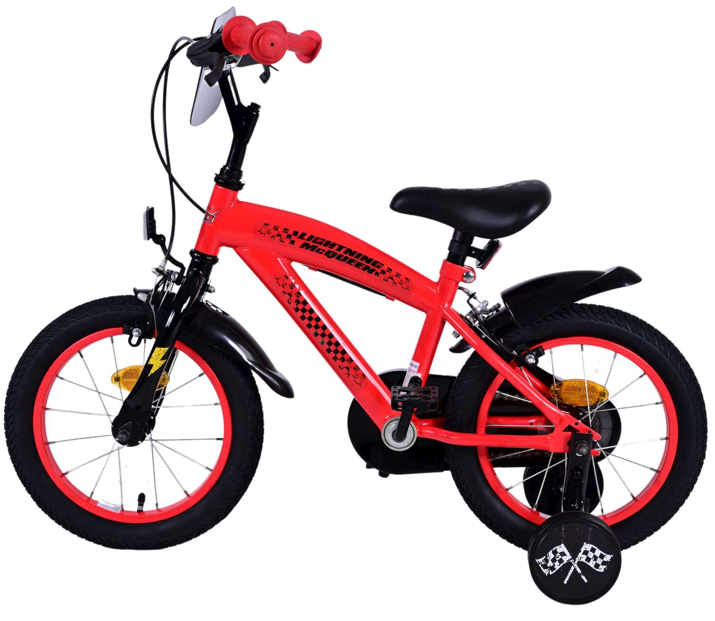 Disney Disney Kinderfiets Jongens 14 inch Rood Twee handremmen