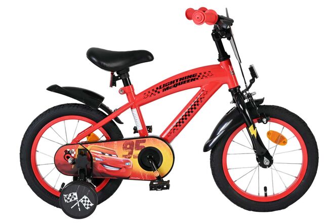 Bicicletta per bambini Disney Autos Disney Cars - ragazzi - 14 pollici - rossa