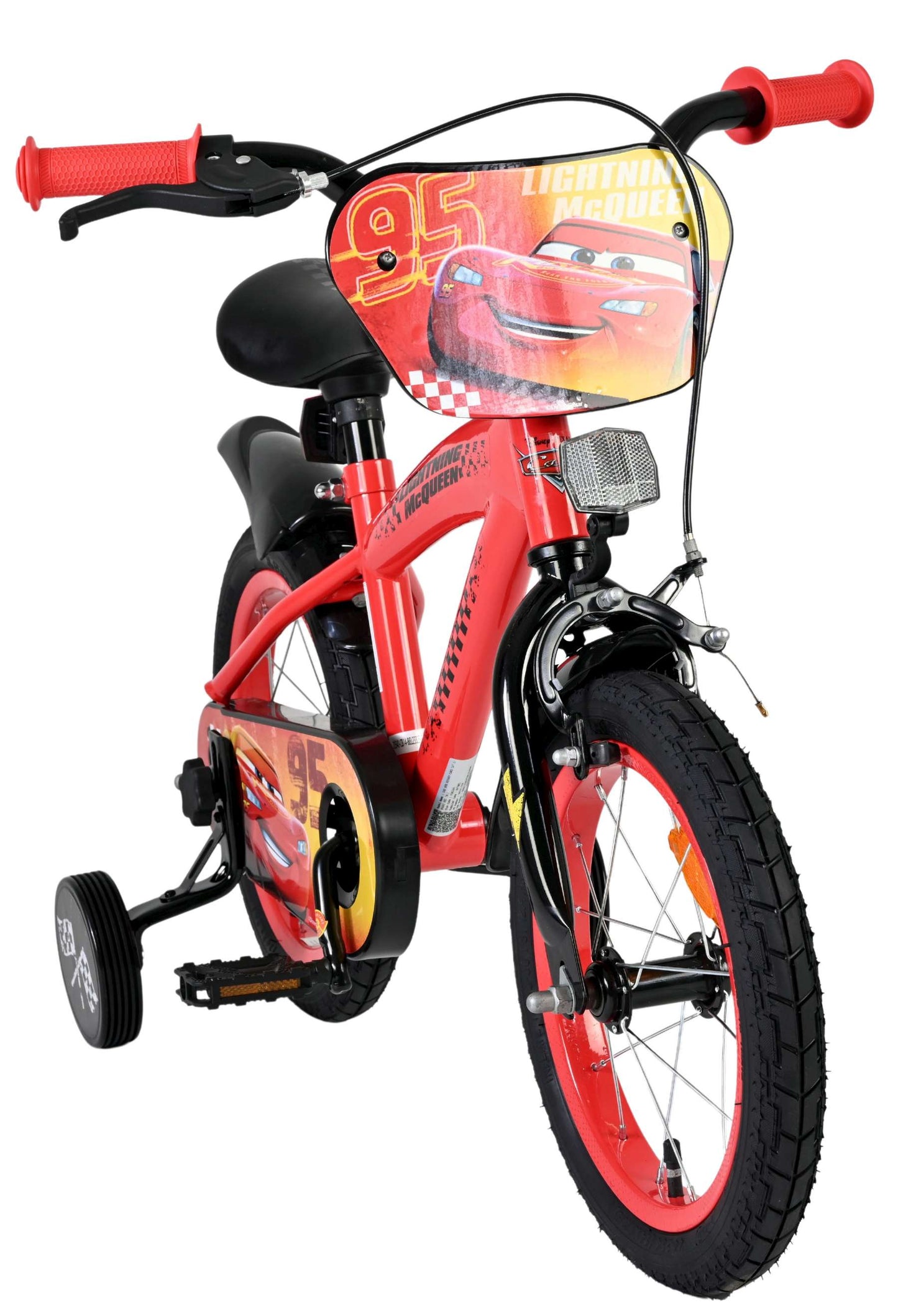 Bicicletta per bambini Disney Autos Disney Cars - ragazzi - 14 pollici - rossa