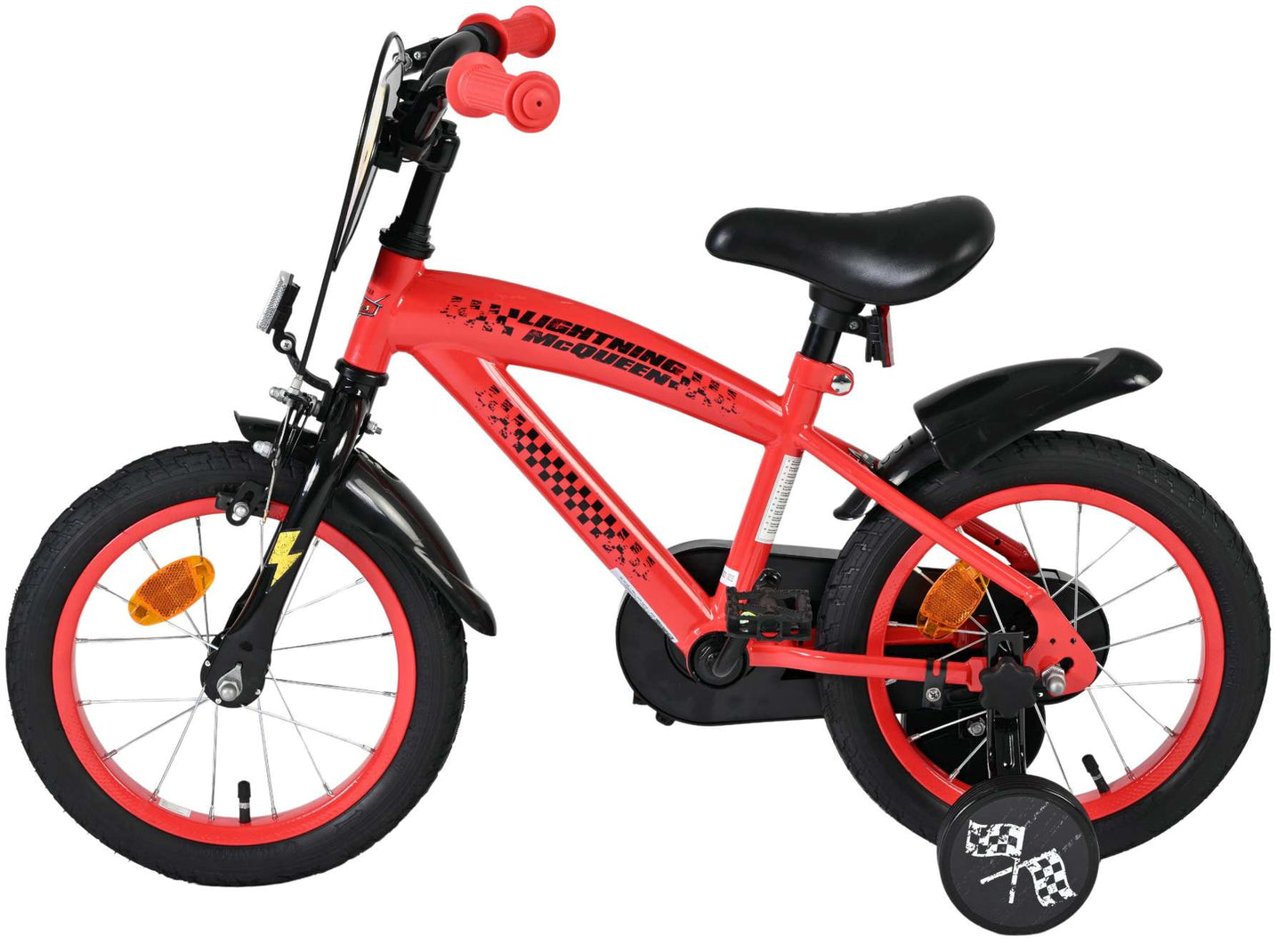 Bicicletta per bambini Disney Autos Disney Cars - ragazzi - 14 pollici - rossa
