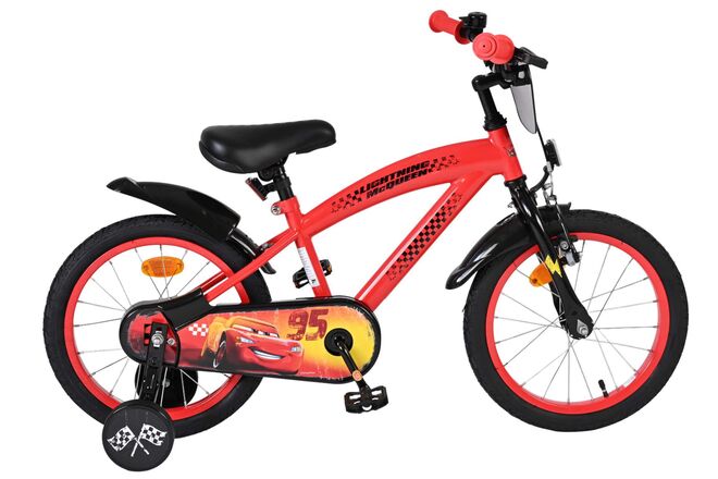 Bicicletta per bambini Disney Autos Disney Cars - ragazzi - 16 pollici - rossa