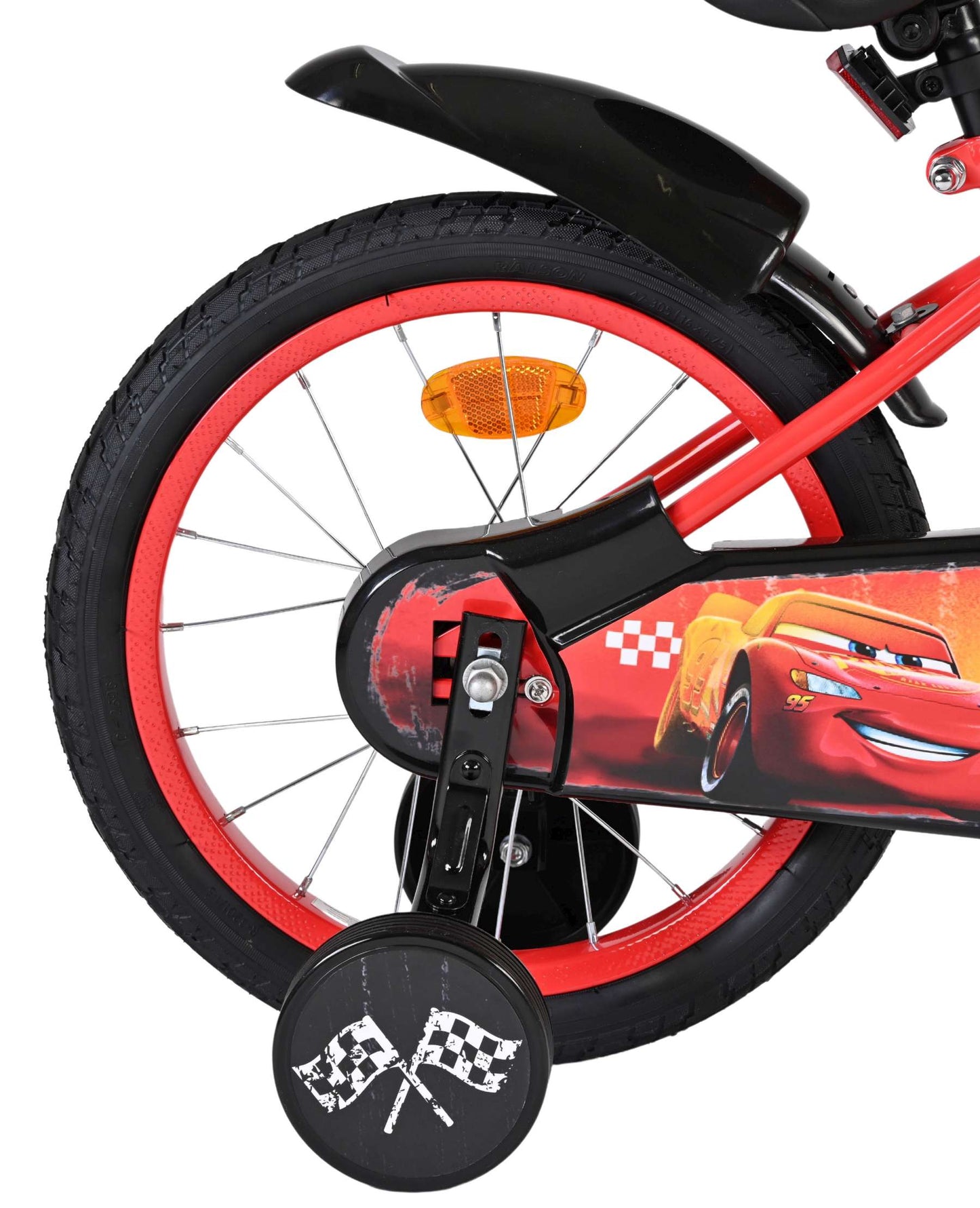 Bicicletta per bambini Disney Autos Disney Cars - ragazzi - 16 pollici - rossa