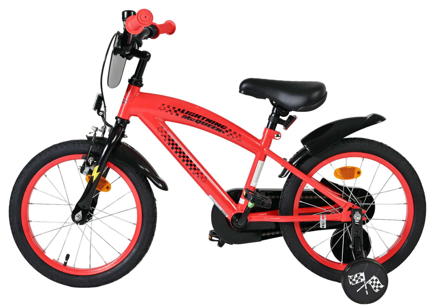Bicicletta per bambini Disney Autos Disney Cars - ragazzi - 16 pollici - rossa