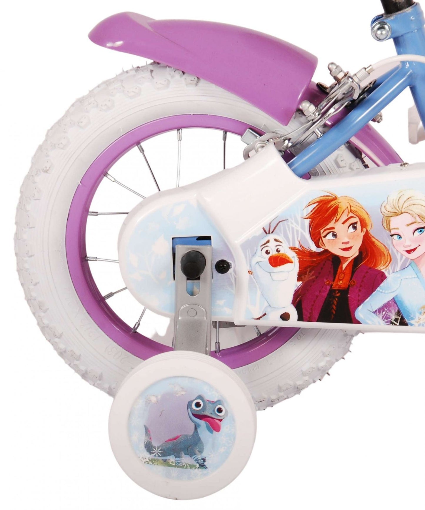 Disney Frozen 2 Bike para niños - Niñas - 12 pulgadas - Blue Purple - Dos frenos de mano