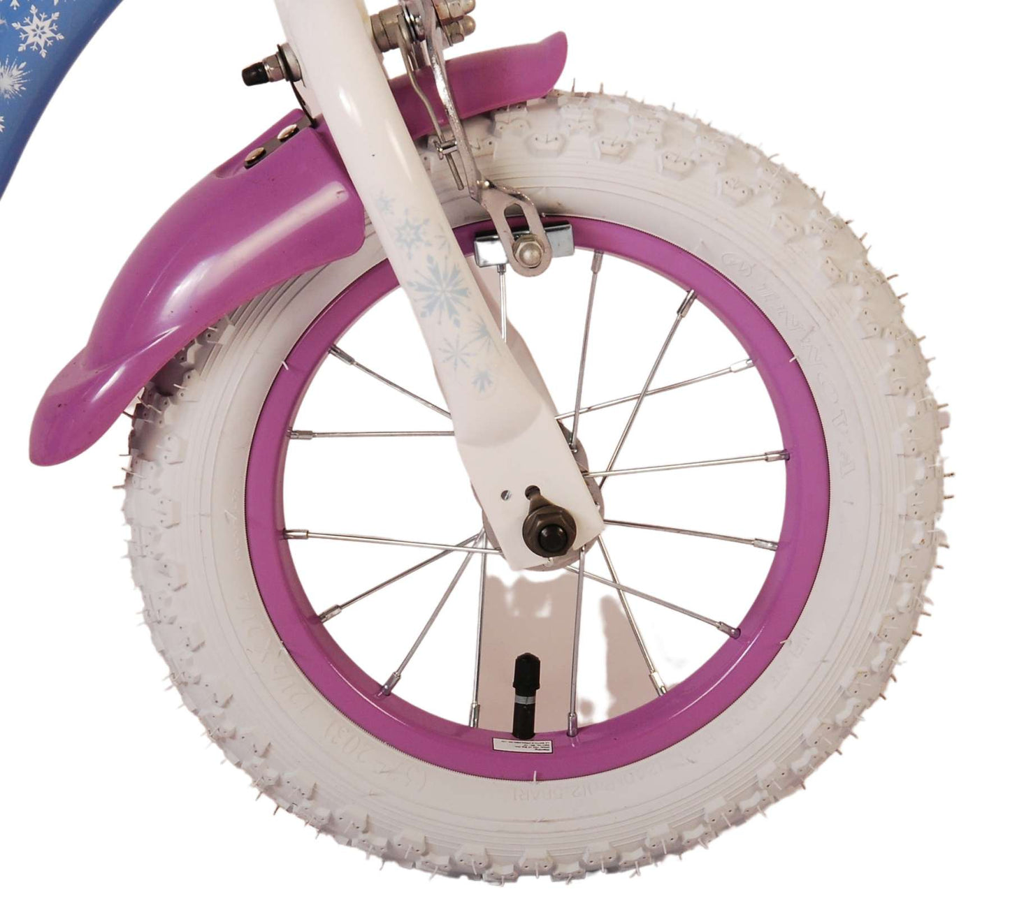 Disney Frozen 2 Bike para niños - Niñas - 12 pulgadas - Blue Purple - Dos frenos de mano
