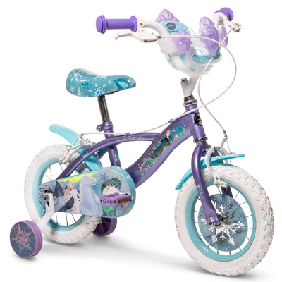 Disney die eiskönigin disney frozen 2 bicicletta per bambini - ragazze - 12 pollici - blu viola - due freni a mano