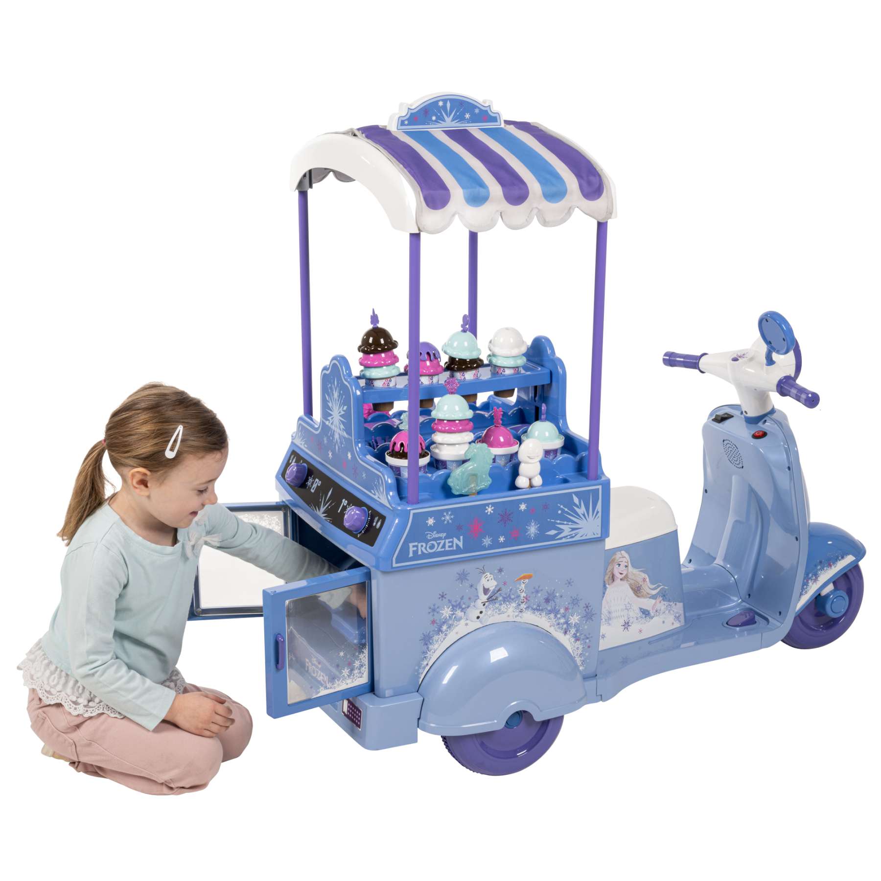 Disney die eikonigin carretto dei gelati surgelati Disney - cavalcabile elettrico