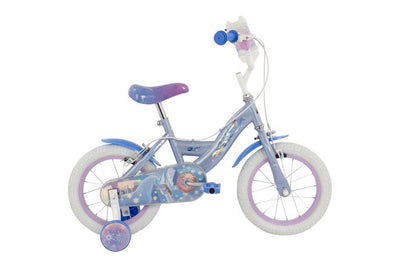 Disney die eiskönigin disney frozen 2 bicicletta per bambini - ragazze - 14 pollici - blu viola - due freni a mano