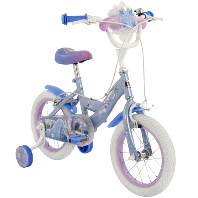 Disney die eiskönigin disney frozen 2 bicicletta per bambini - ragazze - 14 pollici - blu viola - due freni a mano