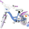 Volare disney frozen 2 kinderfiets - meisjes - 16 inch - blauw paars - twee handremmen