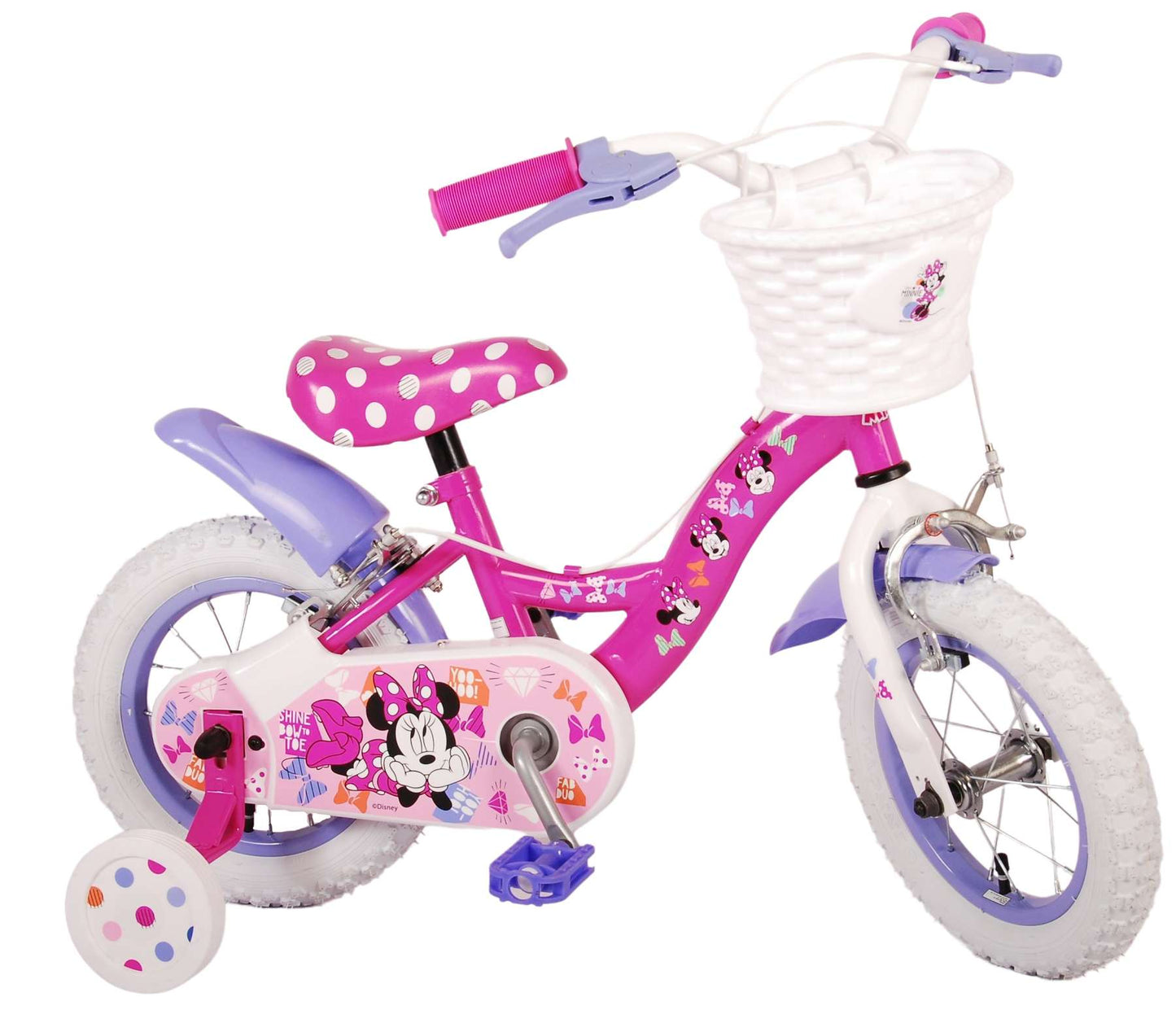 Disney Minnie Cutest di sempre! Bicycle per bambini - Girls - 12 pollici - Pink - Due freni a mano