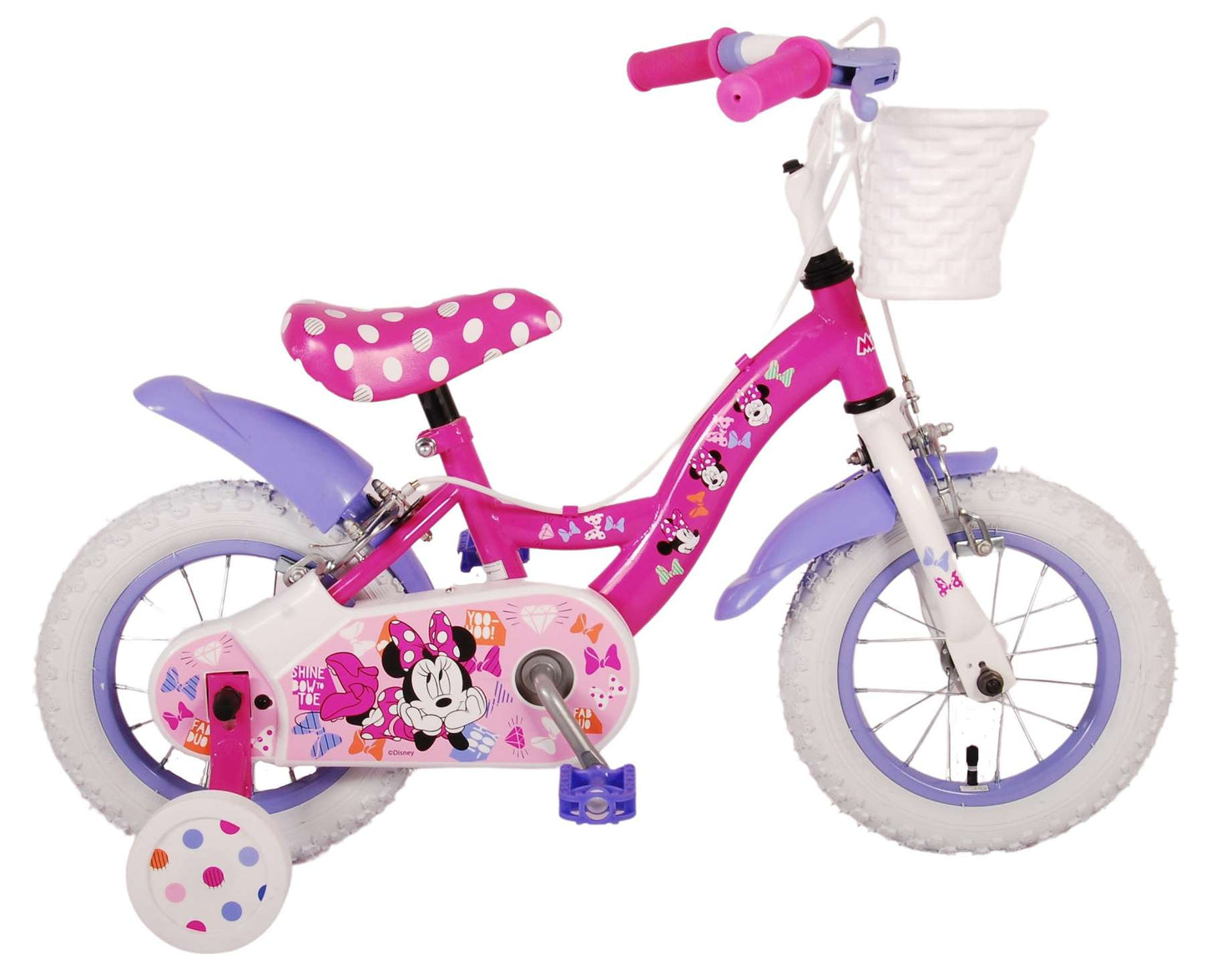 Disney Minnie Cutest di sempre! Bicycle per bambini - Girls - 12 pollici - Pink - Due freni a mano