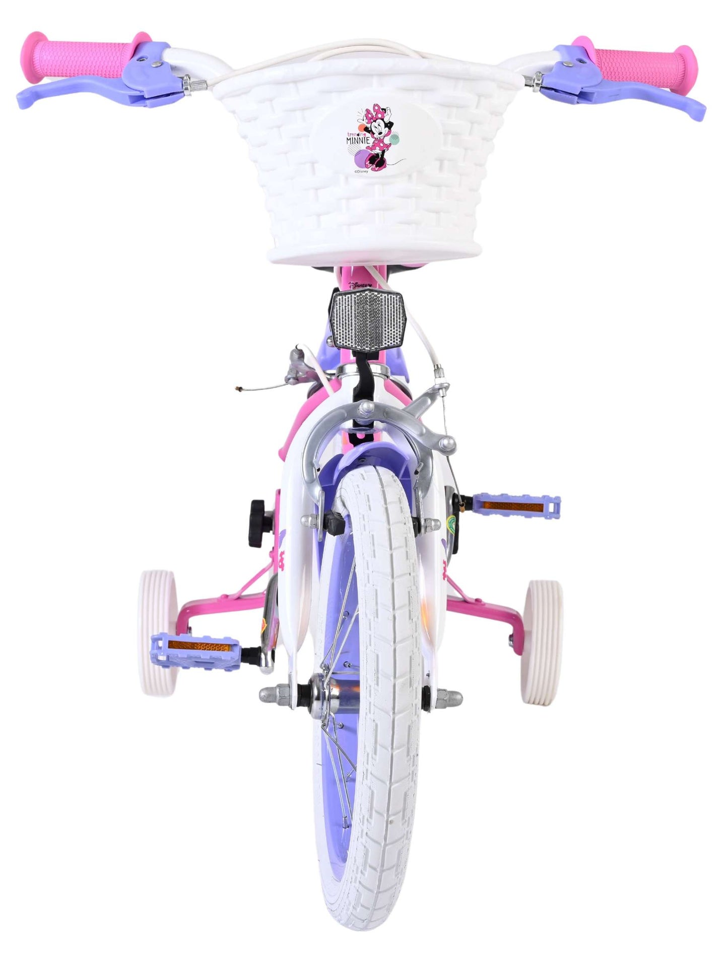 Bicicletta per bambini Disney Minnie - ragazze - 14 pollici - rosa - due freni a mano