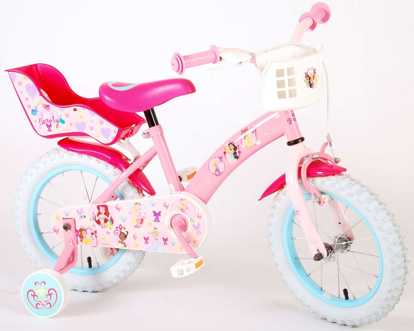 Princesa 14 pulgadas 25 cm niñas de rosa de freno