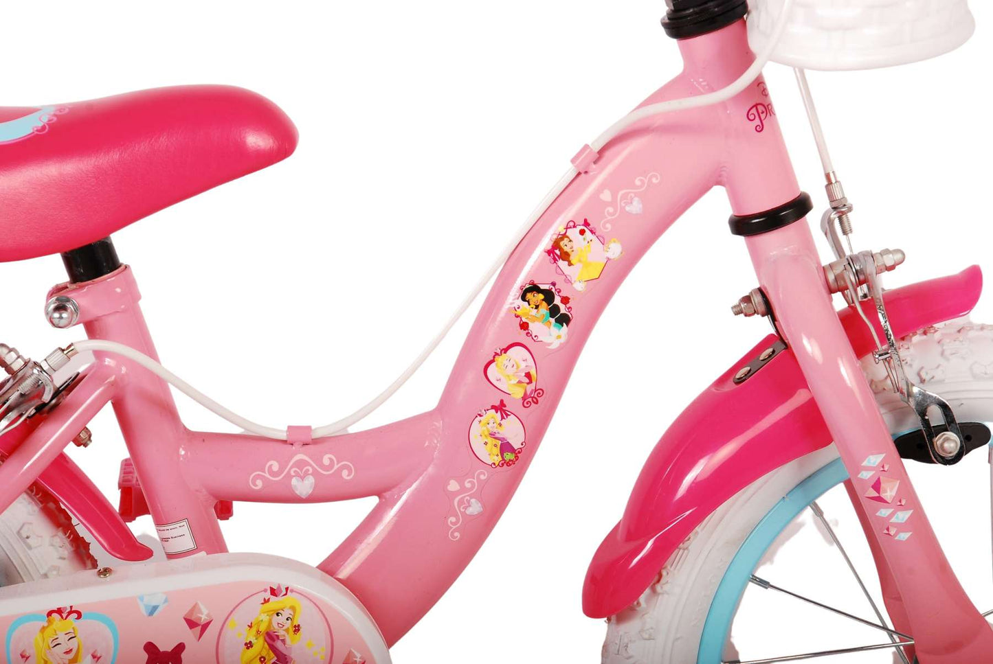 Disney Princess Children's Bicycle - Girls - 14 pollici - Pink - Frani a due mani