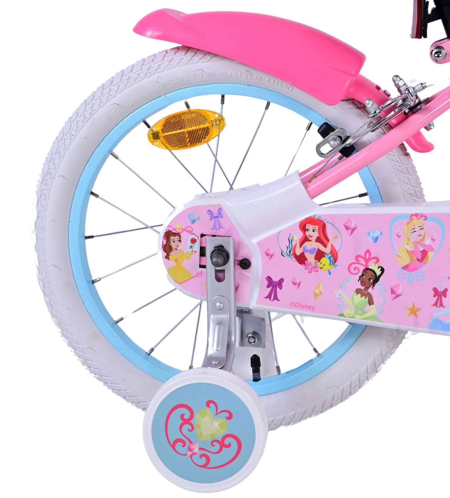 Disney Princess Bike para bicicletas para niños de 16 pulgadas Pink dos manos de la mano