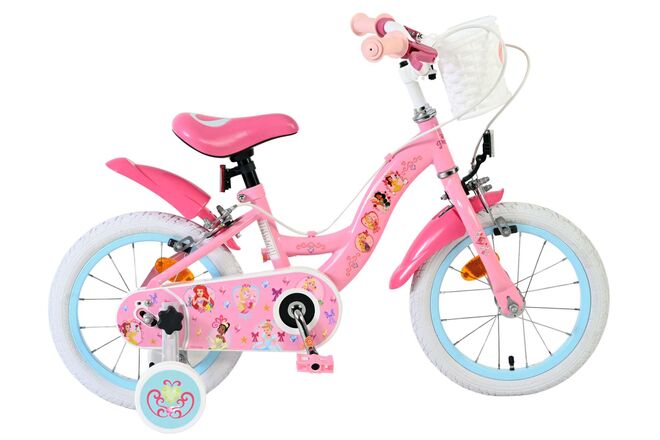 Disney prinzessin disney princess kinderfiets - meisjes - 14 inch - roze - twee handremmen