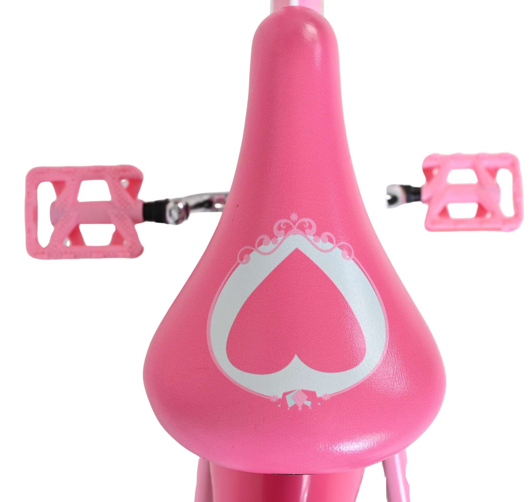 Volare magic royals kinderfiets - meisjes - 14 inch - roze - twee handremmen