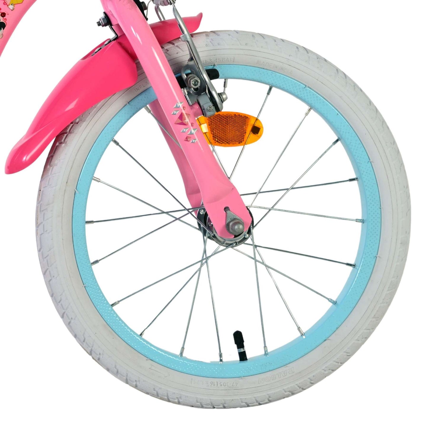 Bicicletta per bambini Disney Princess Disney Princess - ragazze - 16 pollici - rosa - due freni a mano