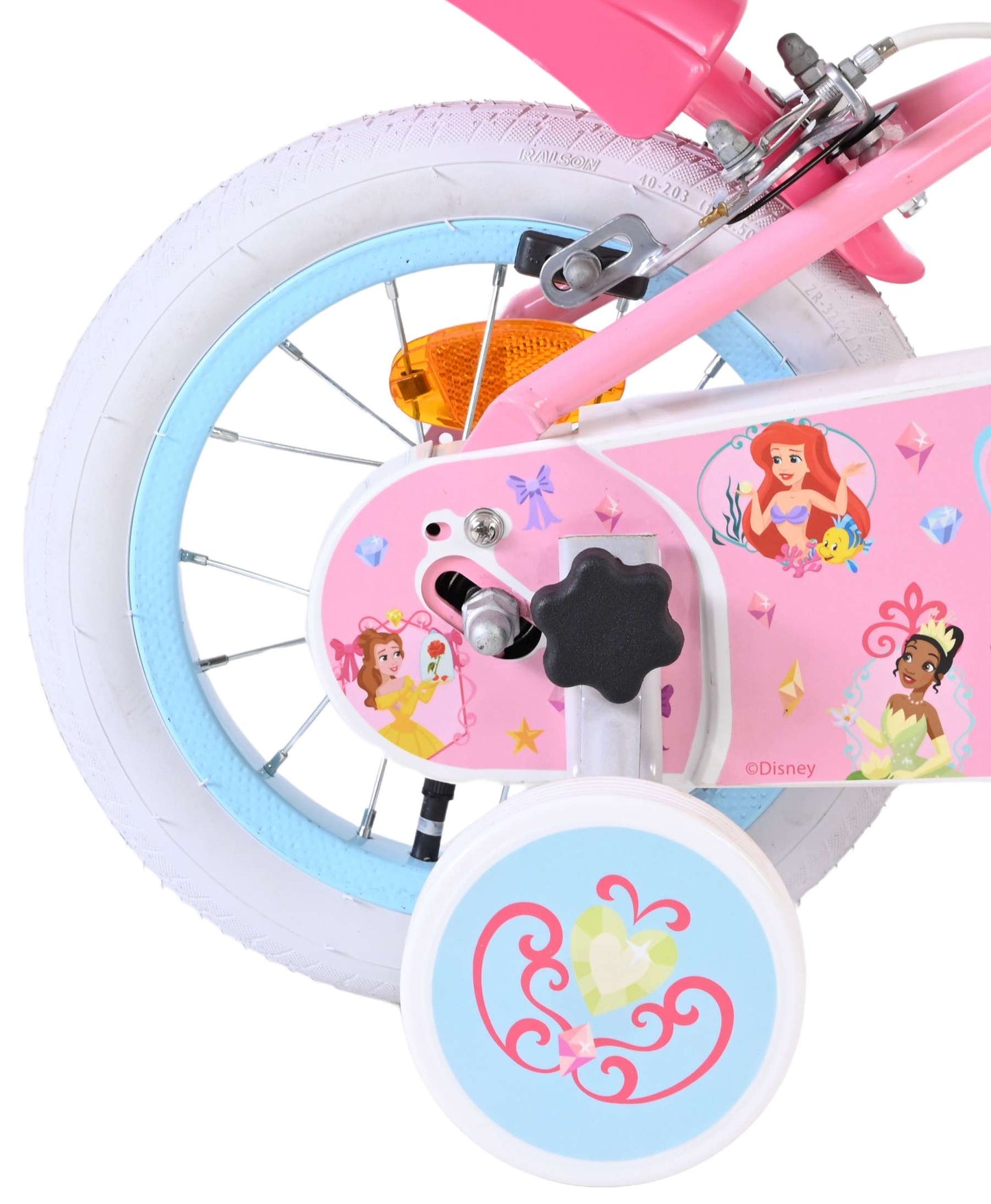 Bicicletta per bambini Disney Princess Disney Princess - ragazze - 12 pollici - rosa - due freni a mano