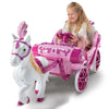 Disney princesas princesas de disney caballo con carruaje - correpasillos eléctrico