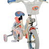 Stich disney stitch kinderfiets - meisjes - 12 inch - twee handremmen - crème koraal blauw