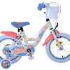 Stitch disney kinderfiets - meisjes - 14 inch - crème koraal blauw - twee handremmen