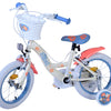 Stitch disney kinderfiets - meisjes - 14 inch - crème koraal blauw - twee handremmen