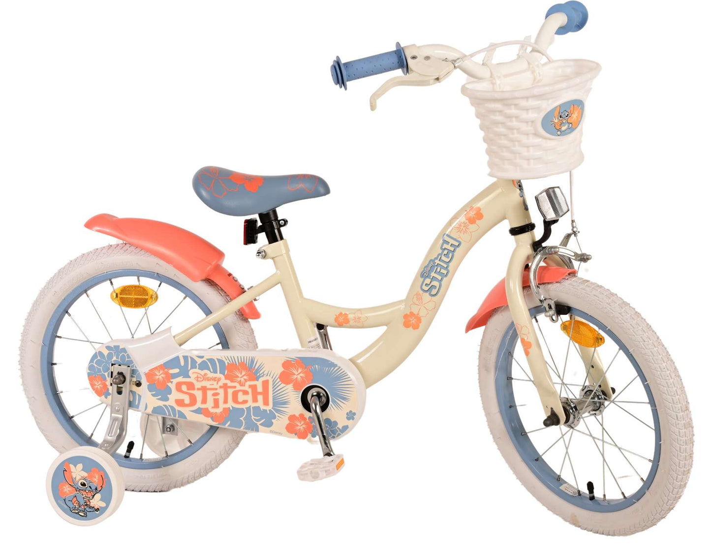 Disney Stitch per bambini in bicicletta - Girls - 16 pollici - Cream Coral Blue