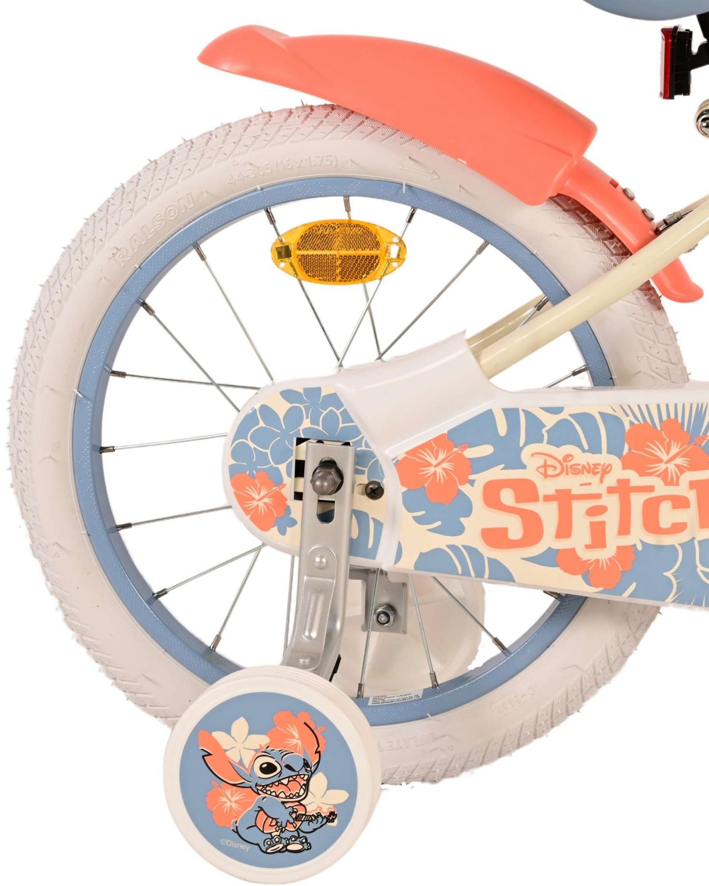 Disney Stitch per bambini in bicicletta - Girls - 16 pollici - Cream Coral Blue