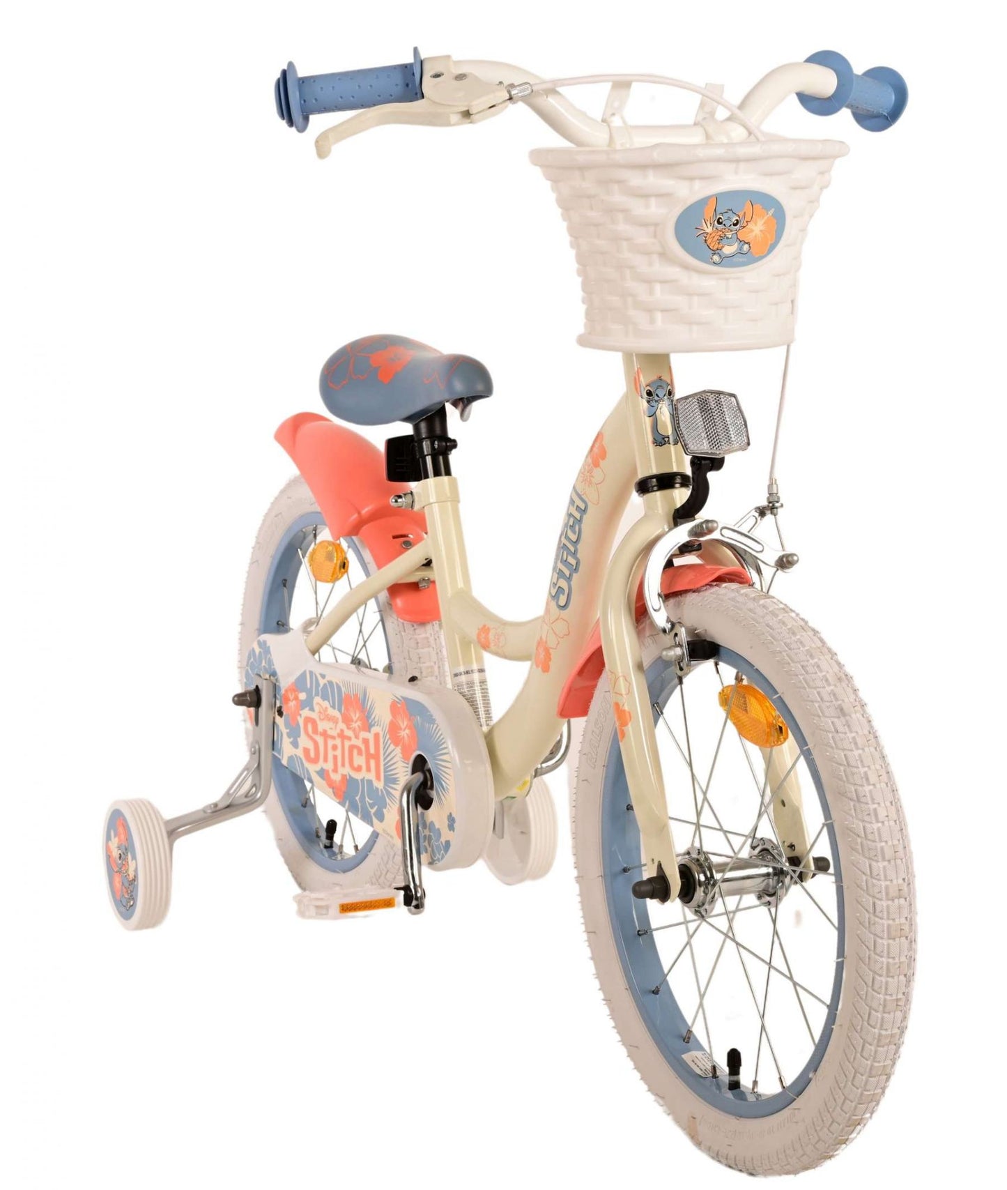 Disney Stitch per bambini in bicicletta - Girls - 16 pollici - Cream Coral Blue