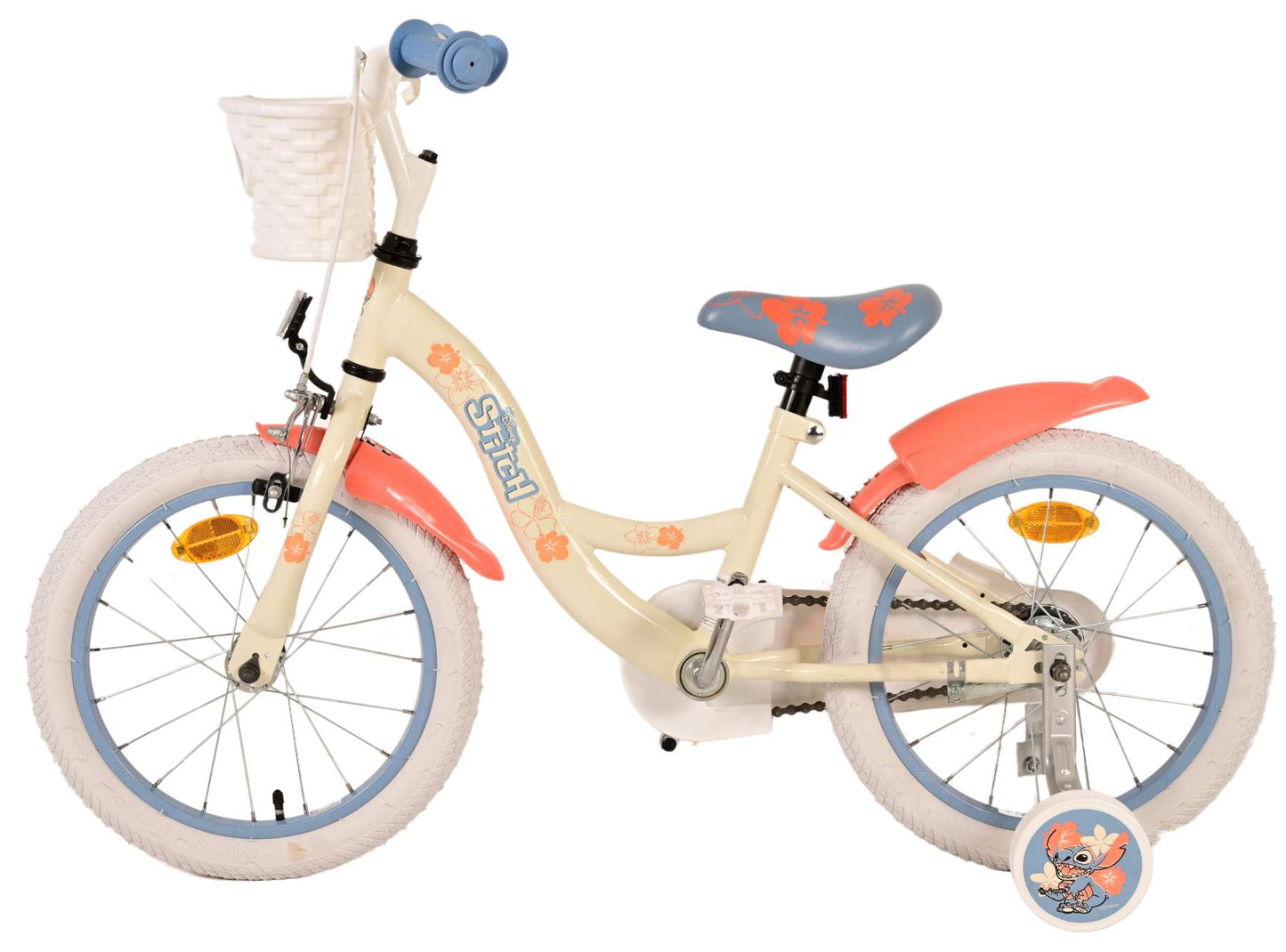 Disney Stitch per bambini in bicicletta - Girls - 16 pollici - Cream Coral Blue