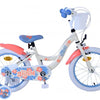 Stitch Stitch Kinderfiets Meisjes 16 inch Crème Koraal Blauw Twee handremmen
