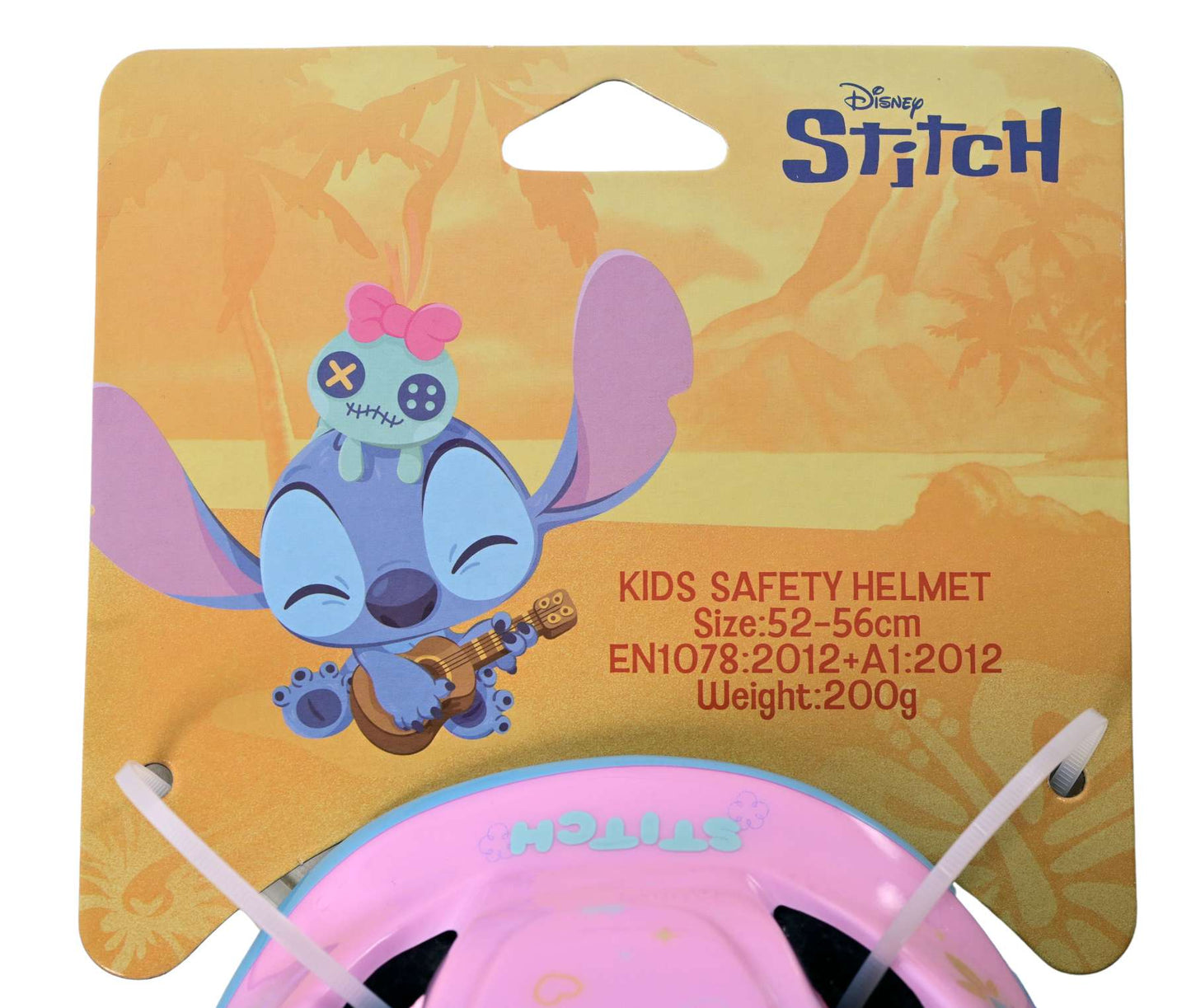 Casco per bambini Stich Disney Stitch rosa 52-56 cm