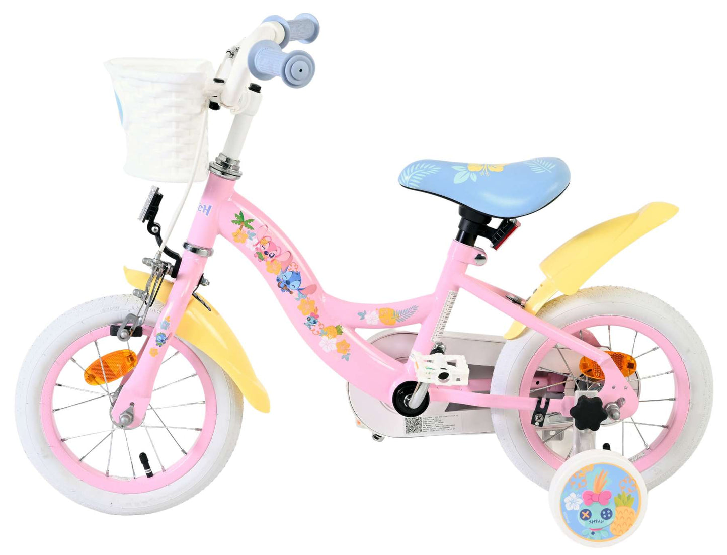 Bicicleta infantil Volare koala - niña - 12 pulgadas - rosa