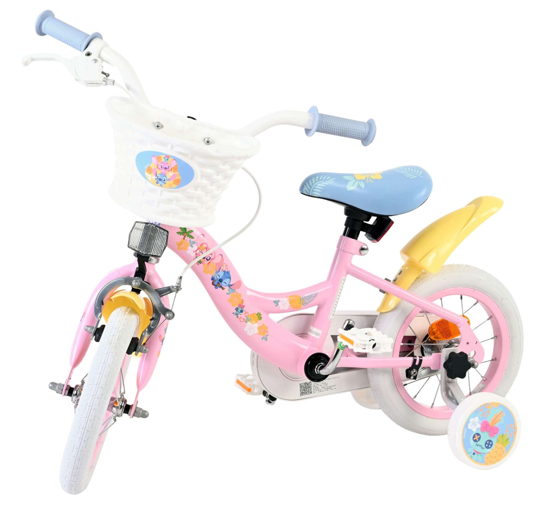 Bicicleta infantil Volare koala - niña - 12 pulgadas - rosa