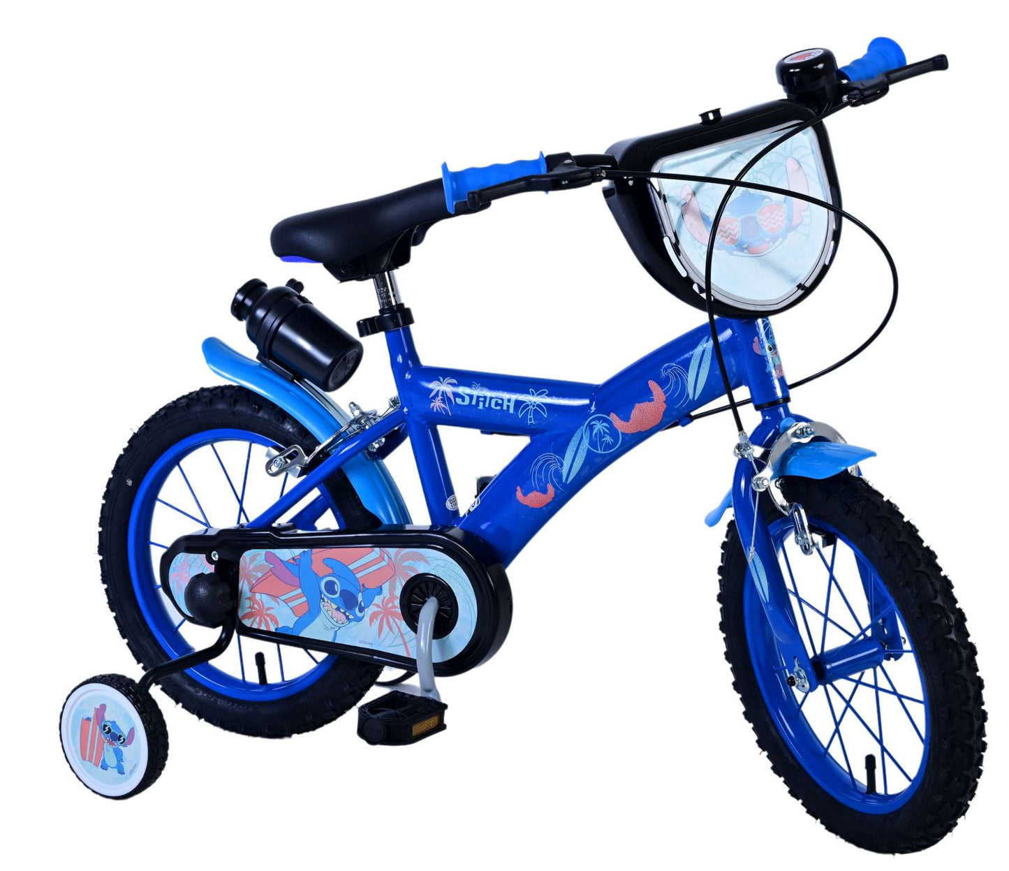 Stitch Stitch Kinderfiets Jongens 14 inch Blauw Twee handremmen