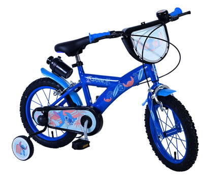 Stitch Stitch Kinderfiets Jongens 14 inch Blauw Twee handremmen