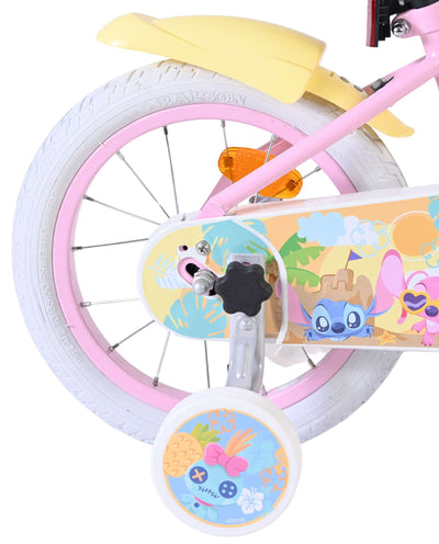 Stich disney stitch kinderfiets - meisjes - 14 inch - roze