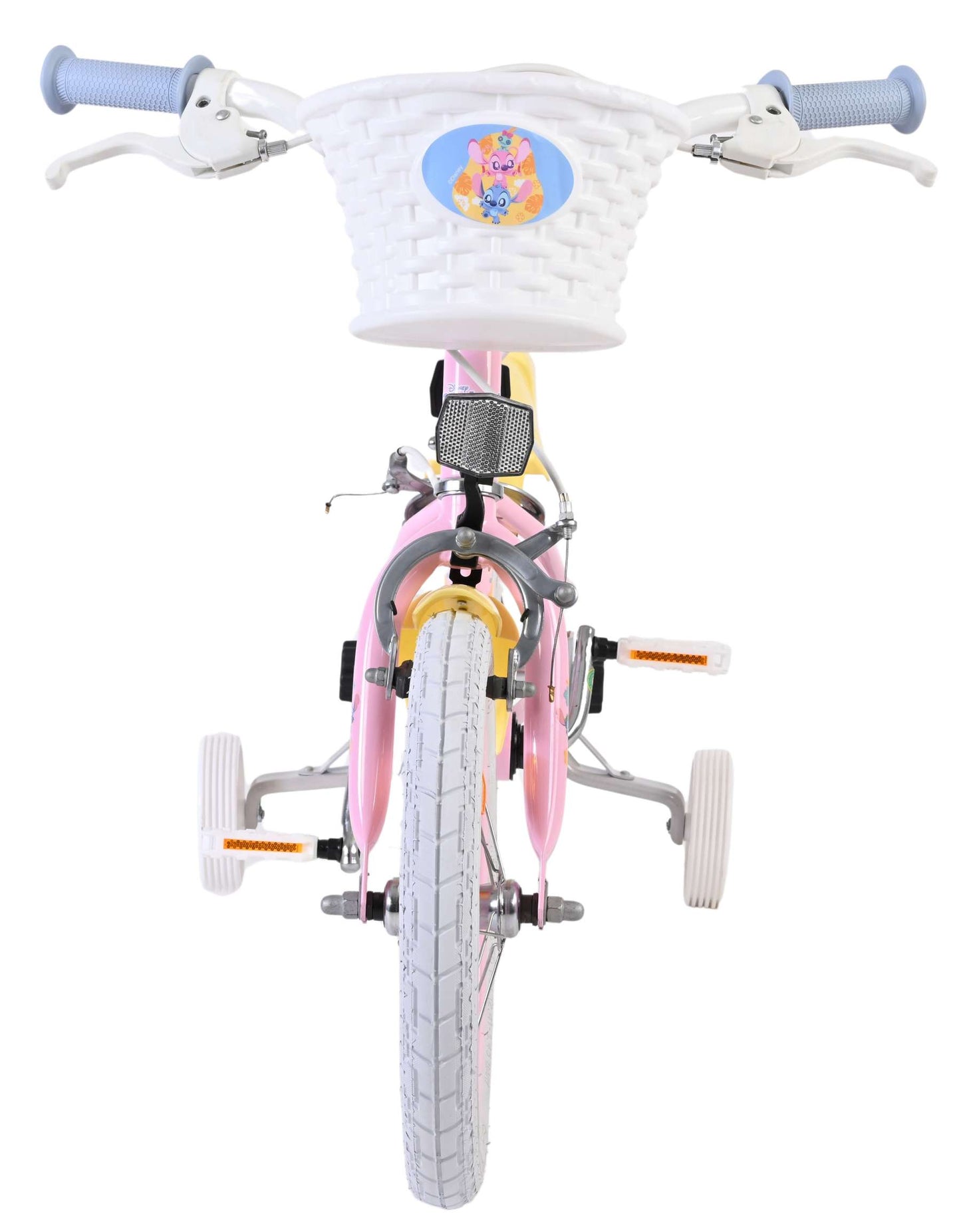 Bicicletta per bambini Stich Disney Stitch - ragazze - 14 pollici - rosa - due freni a mano