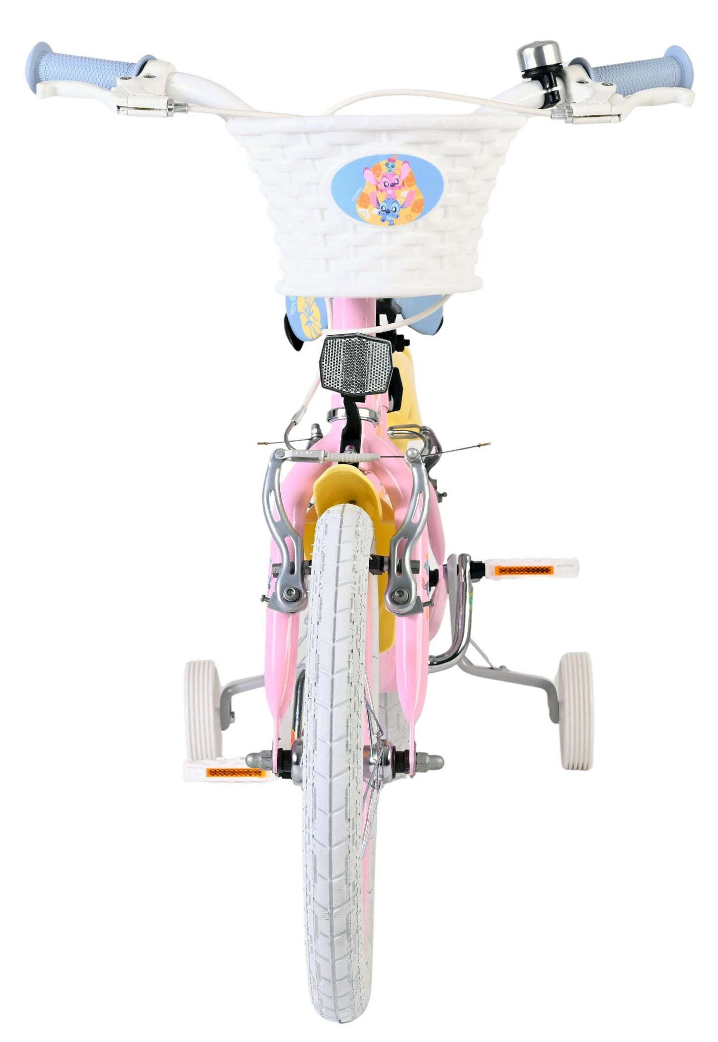 Bicicletta per bambini Stich Disney Stitch - ragazze - 16 pollici - rosa - due freni a mano