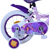 Wish Wish Children's Bike Girls 14 pulgadas Púrpura de dos manos de la mano