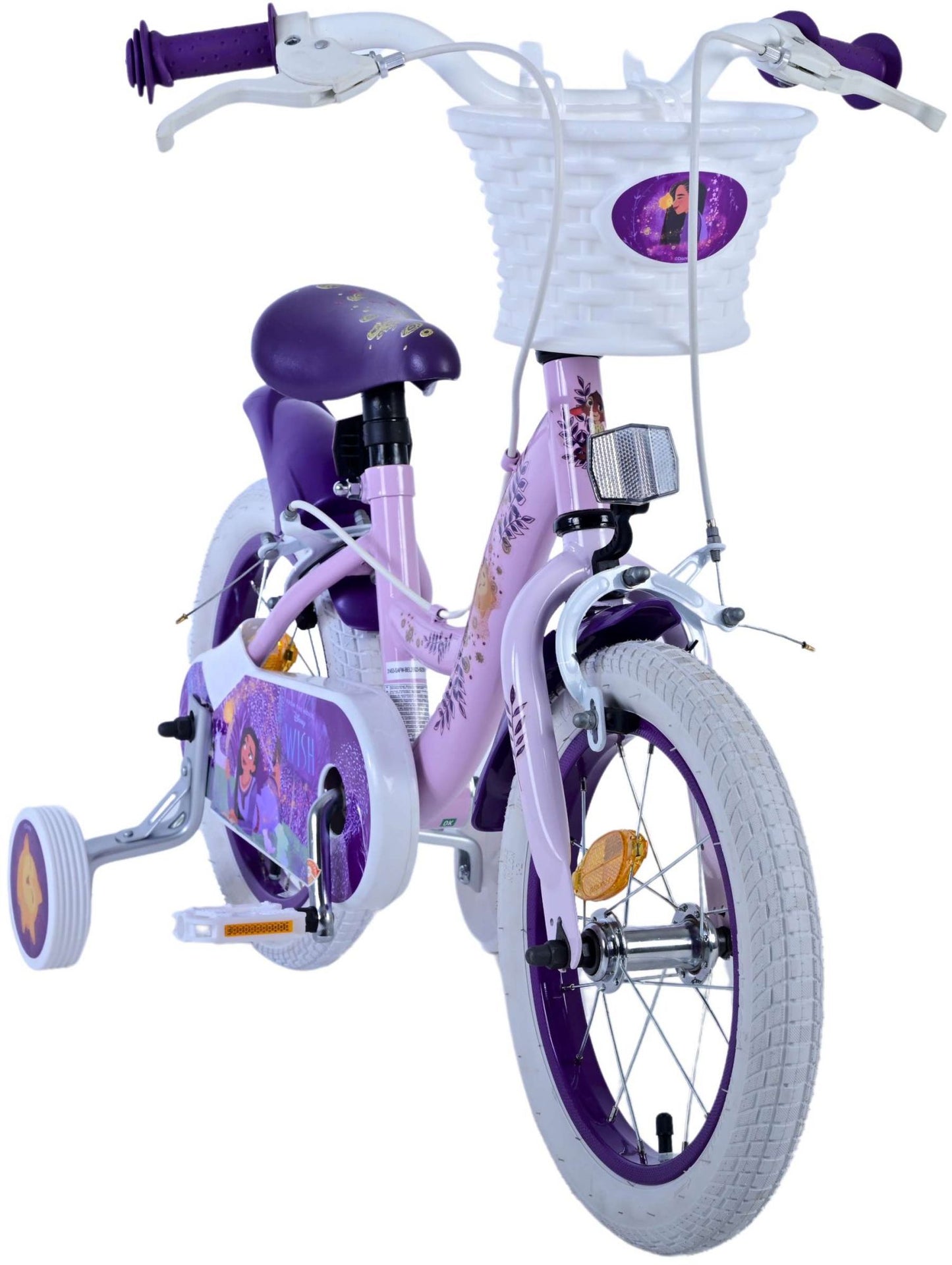 Wish Wish Kinderfiets Meisjes 14 inch Paars Twee handremmen