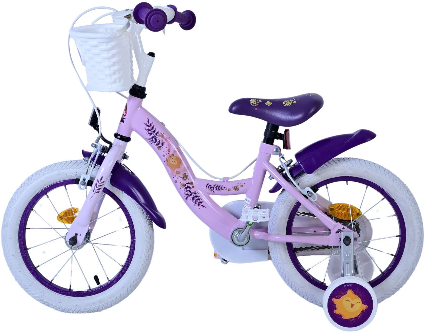 Wish Wish Kinderfiets Meisjes 14 inch Paars Twee handremmen