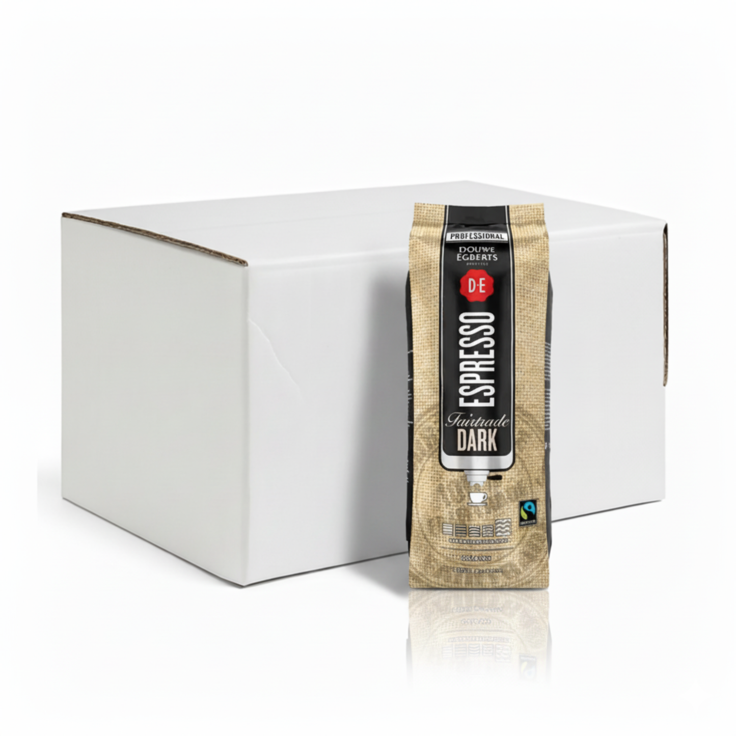 Douwe Egberts caffè espresso in grani fair trade scuri (6x 1kg)