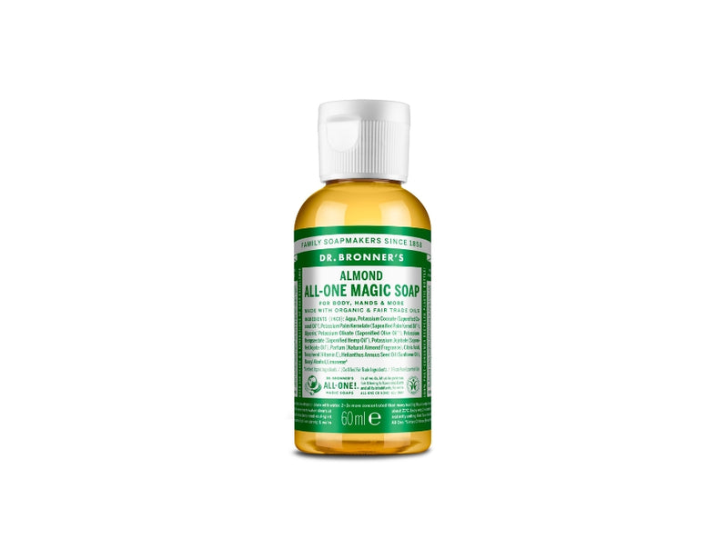 Dottore Bronner's Liquid Soap Pure Castile Almond 60 ml