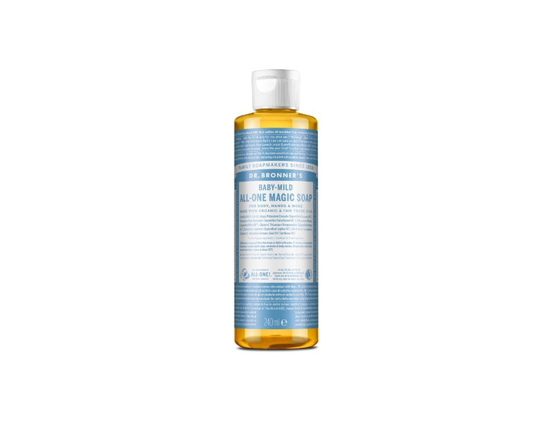 Dr. bronner's vloeibare zeep - pure castile - baby - parfumvrij - 240 ml