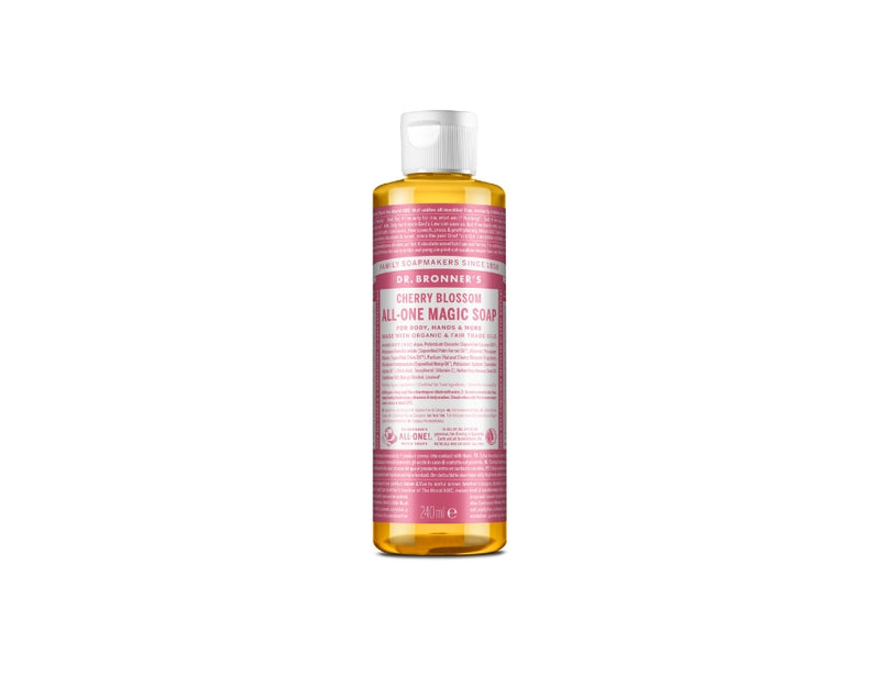 Dr. bronner's vloeibare zeep - pure castile - cherry blossom - 240 ml