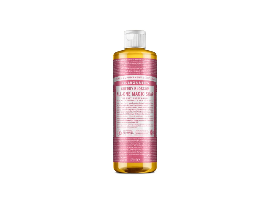 Dr. bronner's vloeibare zeep - pure castile - cherry blossom - 475 ml